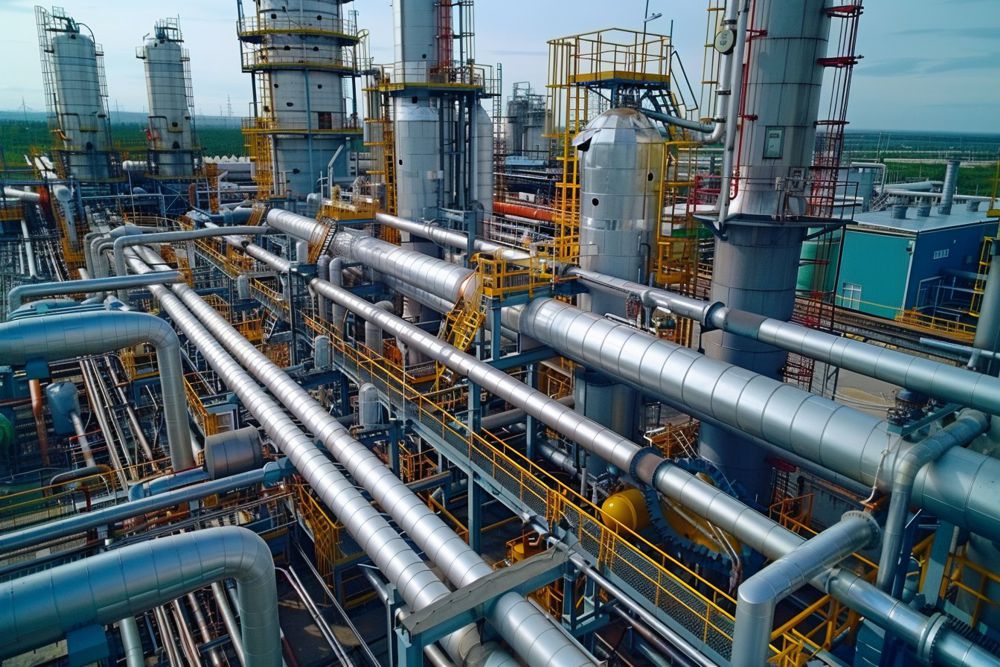 Поиск утечек газов на химическом производстве